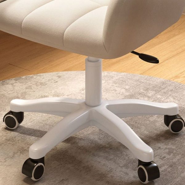 Contemporary Nordic Square Velvet Upholstered Swivel Desk Chair Height Adjustable Backrest Armrest For Home Office - Image 10