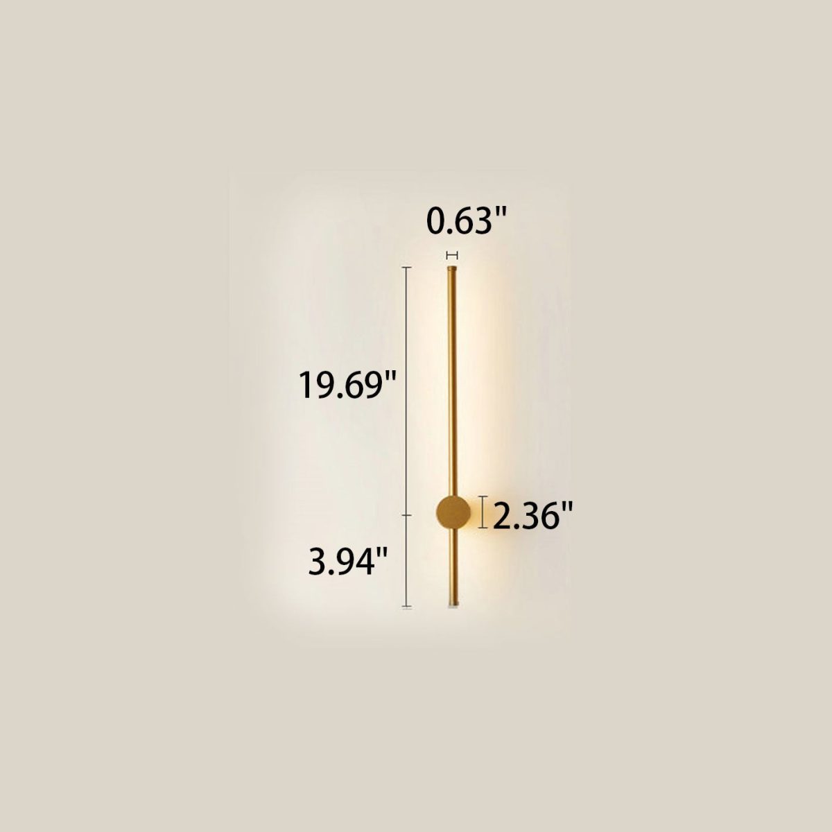 Minimalist Strip Aluminum LED Wall Sconce Lamp - Image 11