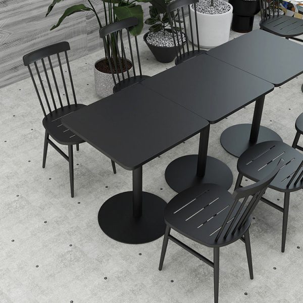 Contemporary Scandinavian Square Steel Chair Backrest Armrest For Living Room - Image 18