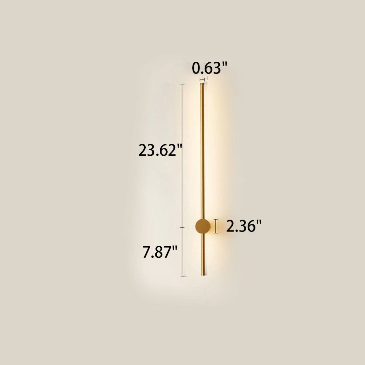 Minimalist Strip Aluminum LED Wall Sconce Lamp - Image 13