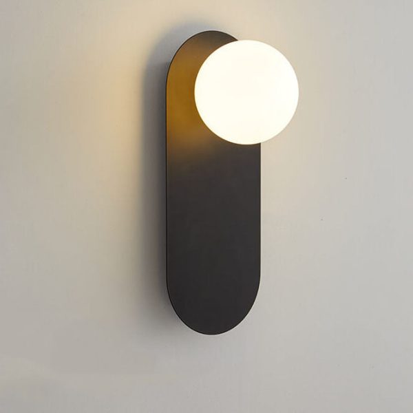 Nordic Minimalist Glass Ring Base 1-Light Wall Sconce Lamp - Image 11
