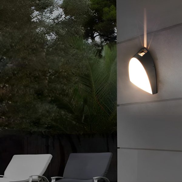 Creative LED Waterproof Aluminum Black Modern Outdoor Wall Sconce Lighting - Image 2