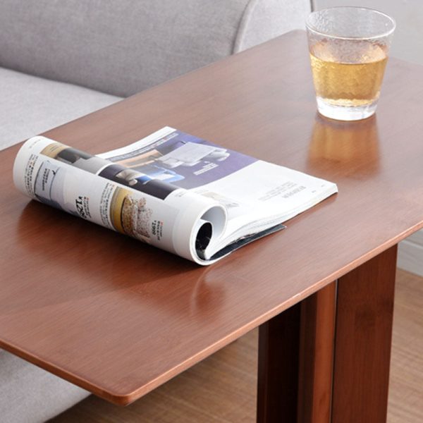 Modern Minimalist Square Wood End Table For Living Room - Image 8