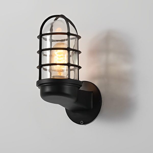 Retro Cage Shape LED 4w Waterproof American-style Outdoor Wall Lamp - Image 5