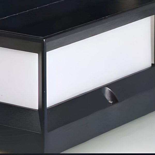 Square Waterproof Black Modern Solar Lights Outdoor Fence Post Lights - Image 13
