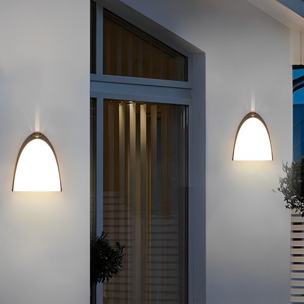 Creative LED Waterproof Aluminum Black Modern Outdoor Wall Sconce Lighting - Image 4