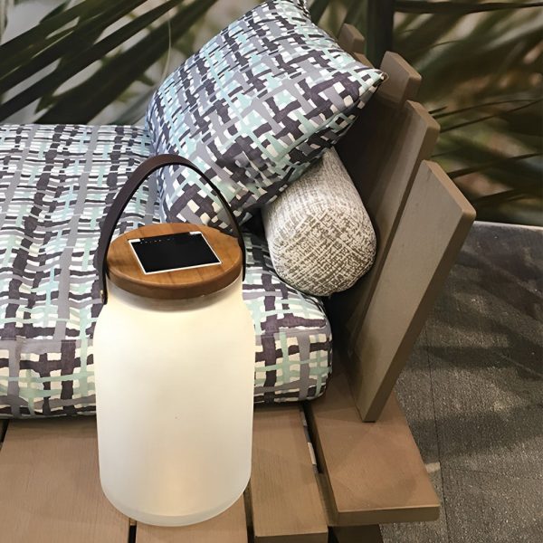 Bottle Jar Shape LED Waterproof White Modern Portable Solar Lawn Lights - Image 4