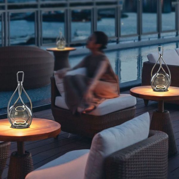 Creative Metal LED Waterproof USB Rechargeable Portable Night Lights - Image 2
