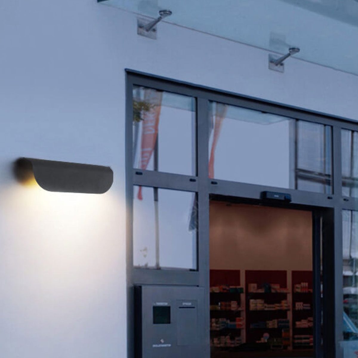 Modern Outdoor Curved  Waterproof LED Garden Wall Sconce Lamp - Image 13