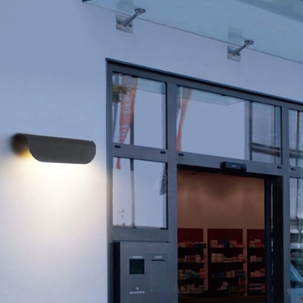 Modern Outdoor Curved  Waterproof LED Garden Wall Sconce Lamp - Image 13