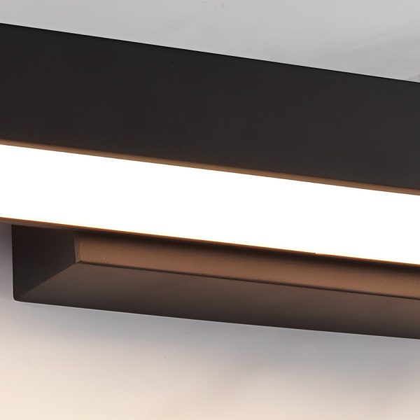 Outdoor Motion Sensor Black Rectangle Wall Light - Image 6