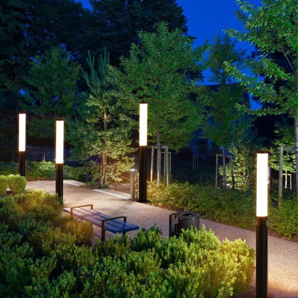 Modern Acrylic Waterproof Creative Lipstick Design LED Outdoor Lawn Floor Lamp - Image 4