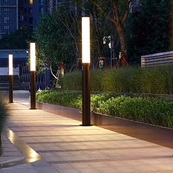 Modern Acrylic Waterproof Creative Lipstick Design LED Outdoor Lawn Floor Lamp - Image 3