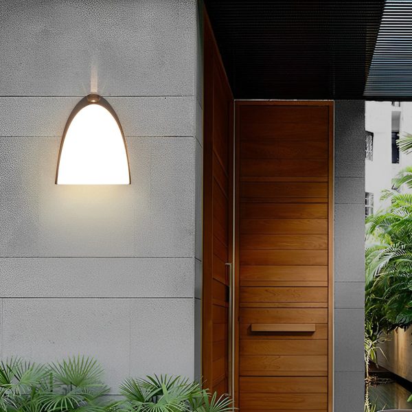 Creative LED Waterproof Aluminum Black Modern Outdoor Wall Sconce Lighting - Image 7