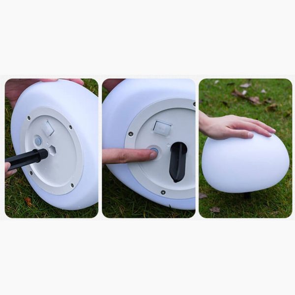 Solar Waterproof PE Spherical LED Outdoor Decorative Lawn Light - Image 8