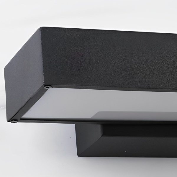 Outdoor Motion Sensor Black Rectangle Wall Light - Image 7