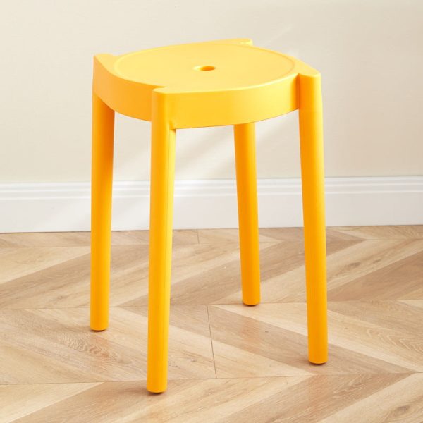 Modern Minimalist Plastic Round Chair For Living Room - Image 21