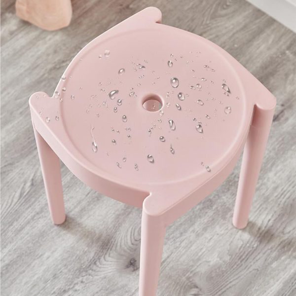 Modern Minimalist Plastic Round Chair For Living Room - Image 6