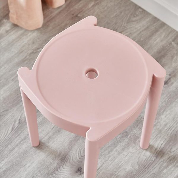 Modern Minimalist Plastic Round Chair For Living Room - Image 7
