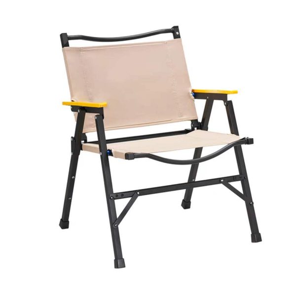 Modern Minimalist Oxford Cloth & Carbon Steel Square Outdoor Chair Foldable Armrest For Outdoor Camping - Image 8