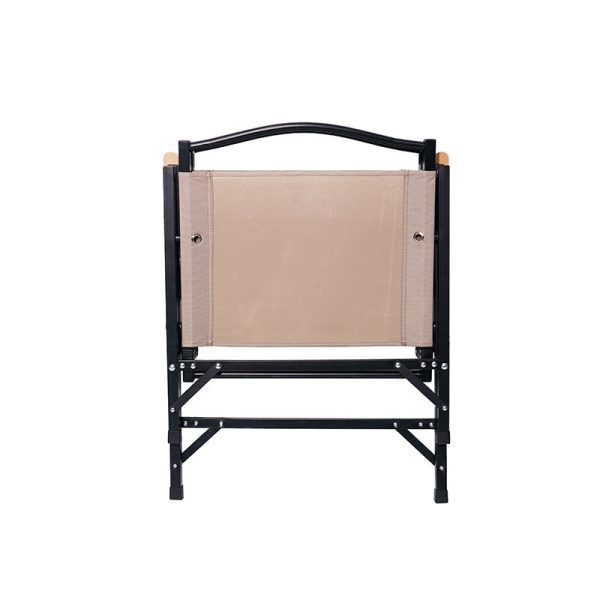 Modern Minimalist Oxford Cloth & Carbon Steel Square Outdoor Chair Foldable Armrest For Outdoor Camping - Image 7