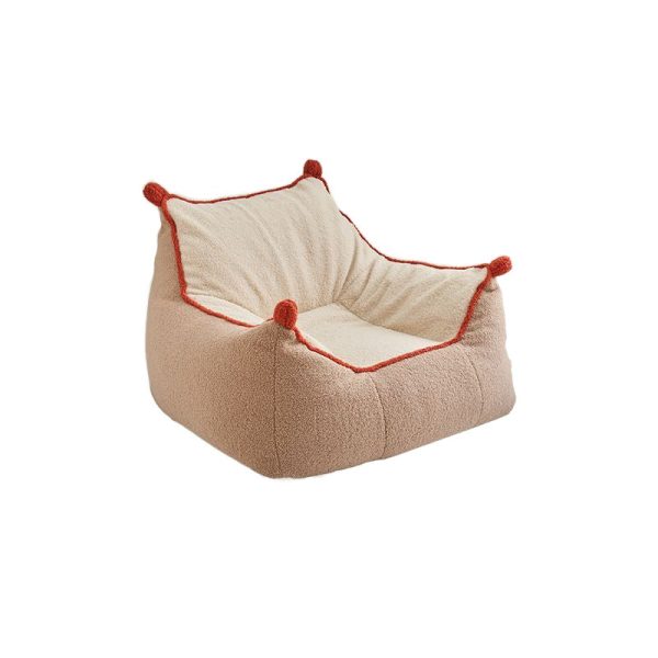 Contemporary Nordic Lambswool Latex EPP Square Bean Bag Lazy Sofa Backrest Footrest For Living Room And Bedroom - Image 13