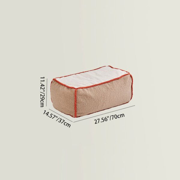 Contemporary Nordic Lambswool Latex EPP Square Bean Bag Lazy Sofa Backrest Footrest For Living Room And Bedroom - Image 7