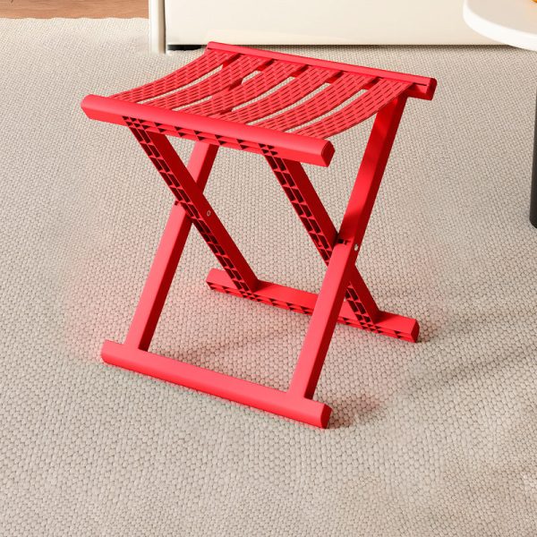 Contemporary Industrial PP TPE Square Foldable Camping Low Stool Portable For Outdoor And Living Room - Image 4