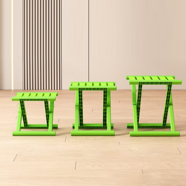 Contemporary Industrial PP TPE Square Foldable Camping Low Stool Portable For Outdoor And Living Room - Image 6