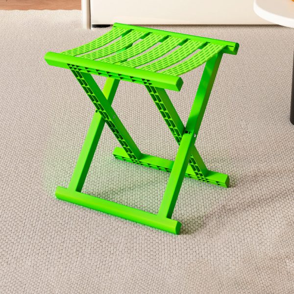 Contemporary Industrial PP TPE Square Foldable Camping Low Stool Portable For Outdoor And Living Room - Image 14