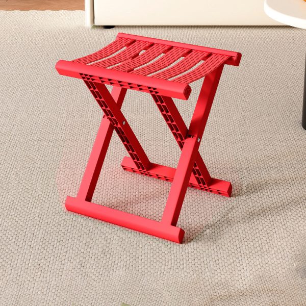 Contemporary Industrial PP TPE Square Foldable Camping Low Stool Portable For Outdoor And Living Room - Image 15