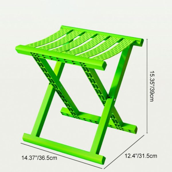 Contemporary Industrial PP TPE Square Foldable Camping Low Stool Portable For Outdoor And Living Room - Image 9