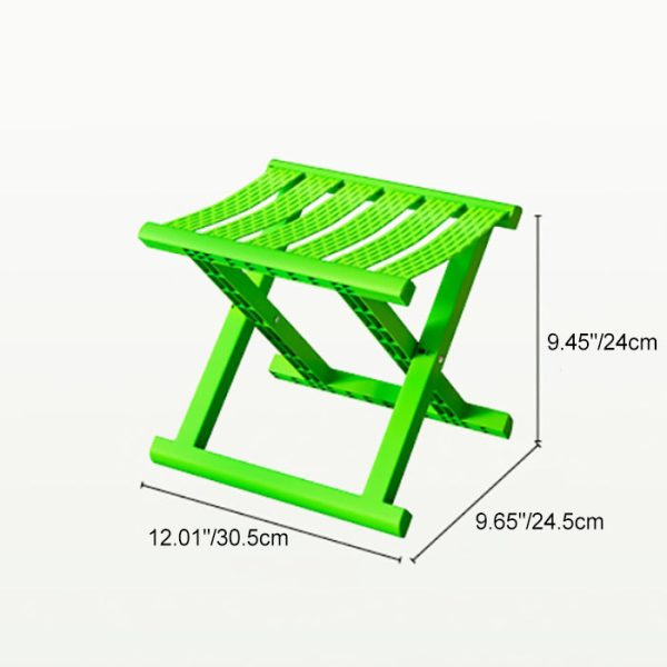 Contemporary Industrial PP TPE Square Foldable Camping Low Stool Portable For Outdoor And Living Room - Image 7