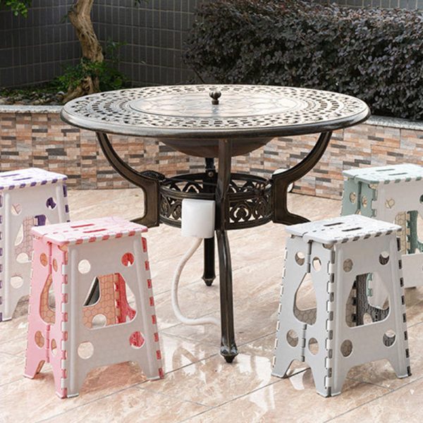 Modern Minimalist PP Rectangular Foldable Footstool For Living Room And Entryway