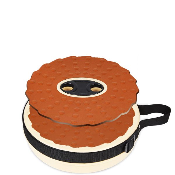 Contemporary Creative Plastic Round Textured Camping Low Stool With Adjustable Foldable Design For Outdoor Patio - Image 16