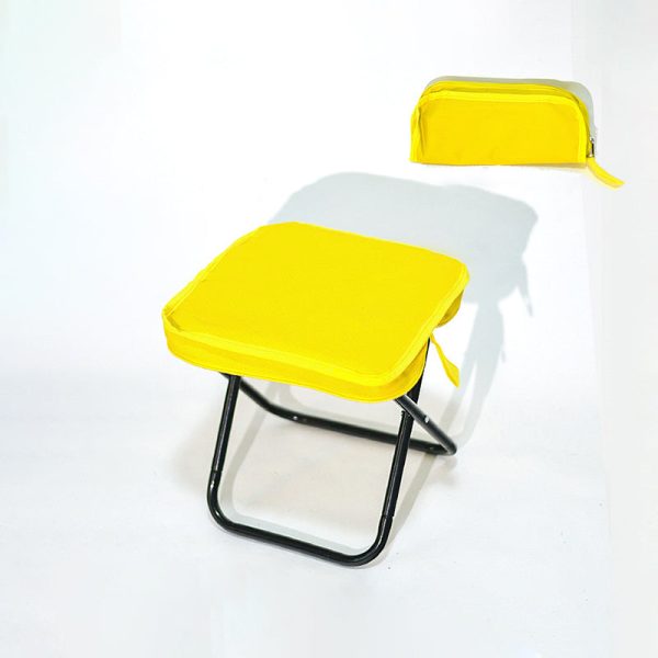Modern Simplicity Oxford Fabric Carbon Steel Square Pocket Camping Low Stool With Foldable Design For Outdoor Patio - Image 12