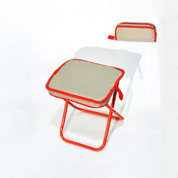 Modern Simplicity Oxford Fabric Carbon Steel Square Pocket Camping Low Stool With Foldable Design For Outdoor Patio - Image 13