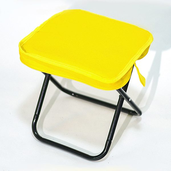 Modern Simplicity Oxford Fabric Carbon Steel Square Pocket Camping Low Stool With Foldable Design For Outdoor Patio - Image 16