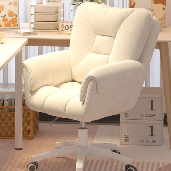 Modern Minimalist Square Upholstered Velvet Stainless Steel Metal Desk Chair Backrest For Home Office - Image 10