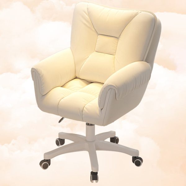 Modern Minimalist Square Upholstered Velvet Stainless Steel Metal Desk Chair Backrest For Home Office - Image 2