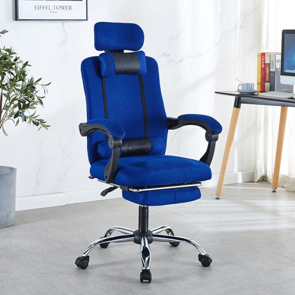 Modern Simplicity Mesh Steel Sponge Square Desk Chair Armrest Footrest Adjustable For Home Office - Image 4