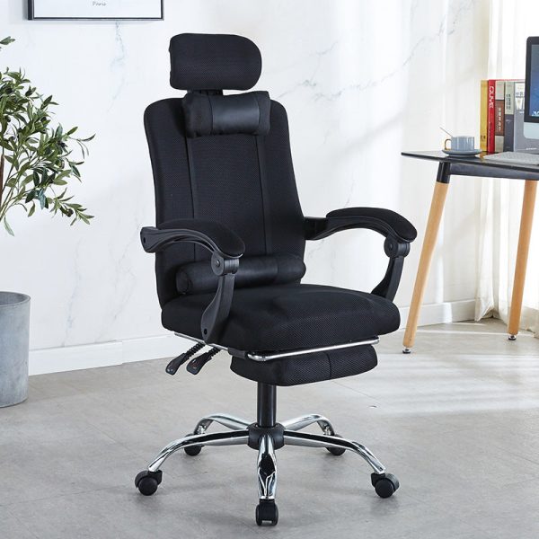 Modern Simplicity Mesh Steel Sponge Square Desk Chair Armrest Footrest Adjustable For Home Office - Image 7