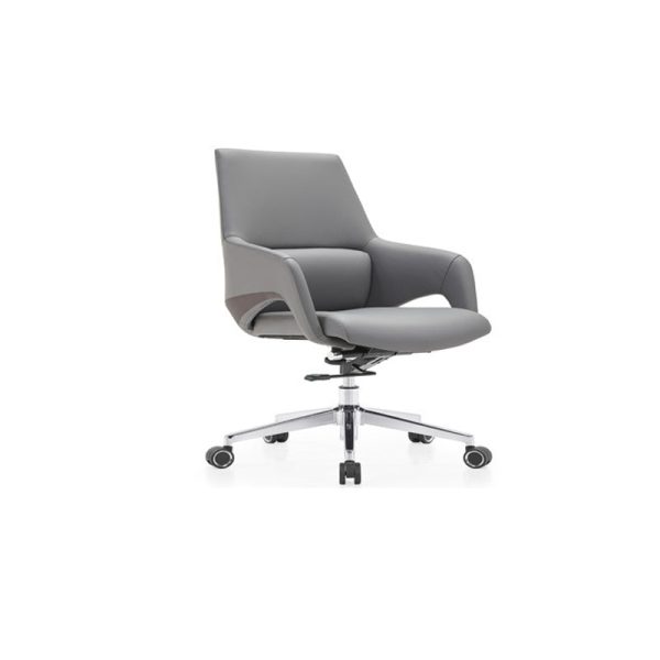Modern Simplicity Silicone Leather Aluminum Alloy Sponge Rectangular Desk Chair Armrest Headrest Reclining For Home Office - Image 25