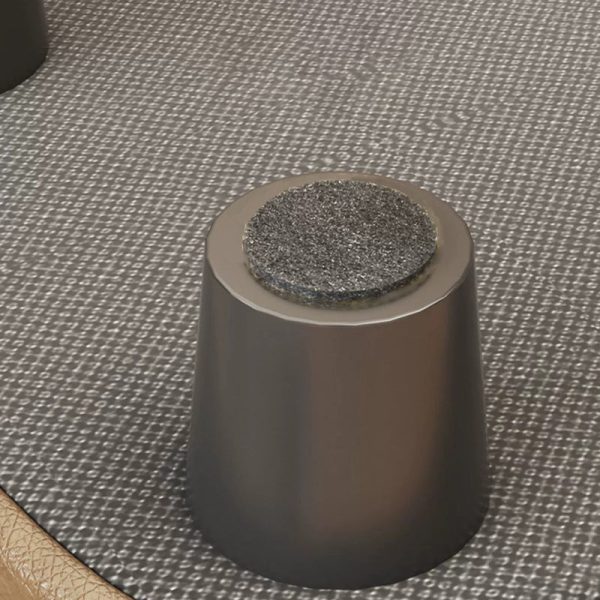 Contemporary Scandinavian Oil Waxed Leather Wood Sponge Rectangular Storage Footstool Backless For Entryway - Image 10