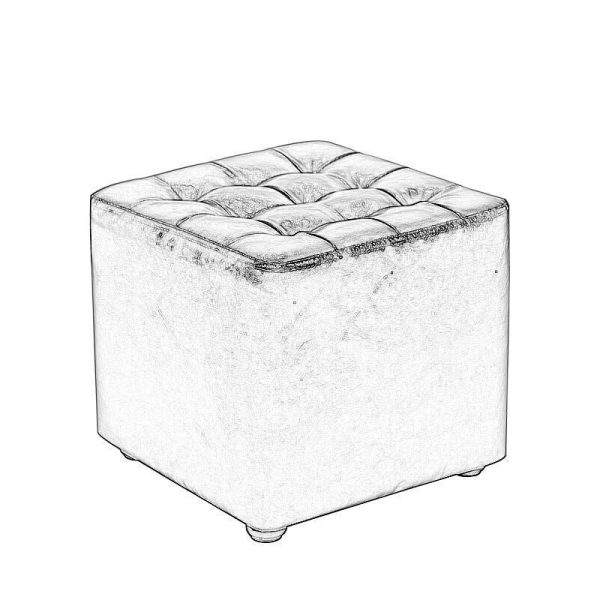 Modern Simplicity Leather Wood Sponge Round Square Footstool Backless For Living Room - Image 16