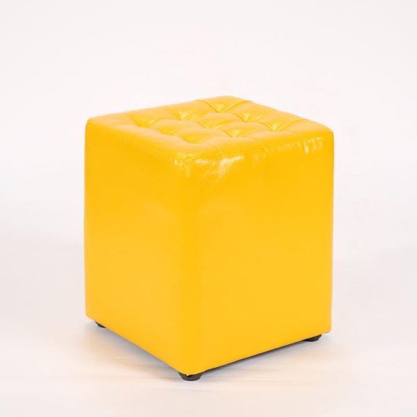 Modern Simplicity Leather Wood Sponge Round Square Footstool Backless For Living Room - Image 23