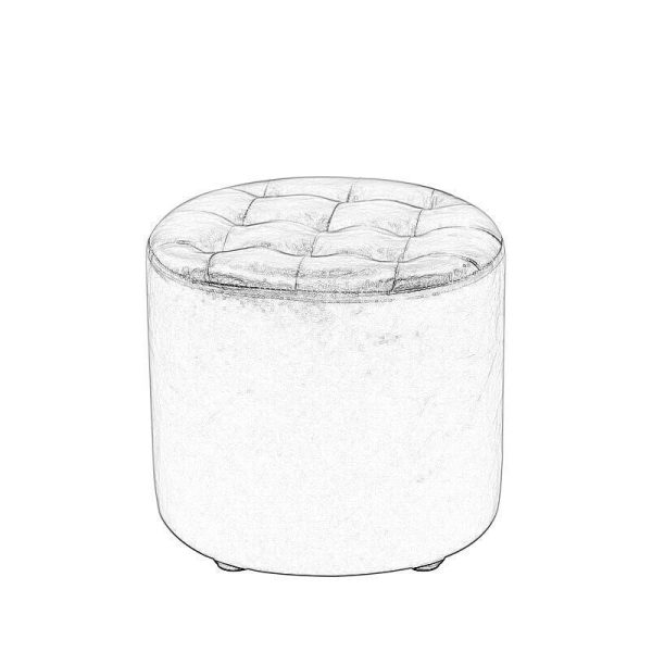Modern Simplicity Leather Wood Sponge Round Square Footstool Backless For Living Room - Image 17