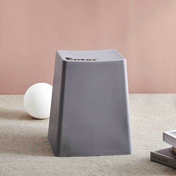 Contemporary Creative PP Trapezoidal Keyboard Button Stackable Stool Backless For Dining Room - Image 18