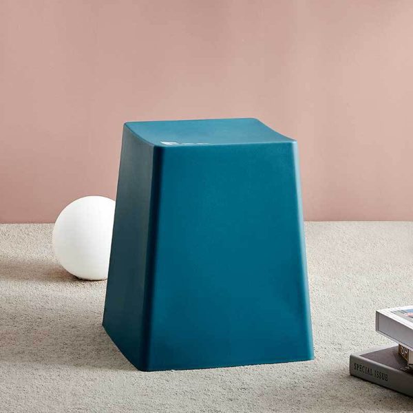 Contemporary Creative PP Trapezoidal Keyboard Button Stackable Stool Backless For Dining Room - Image 19