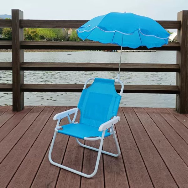 Contemporary Creative Kids PP Metal Square Cartoon Outdoor Foldable Recliner Backrest Sunshade For Outdoor - Image 15